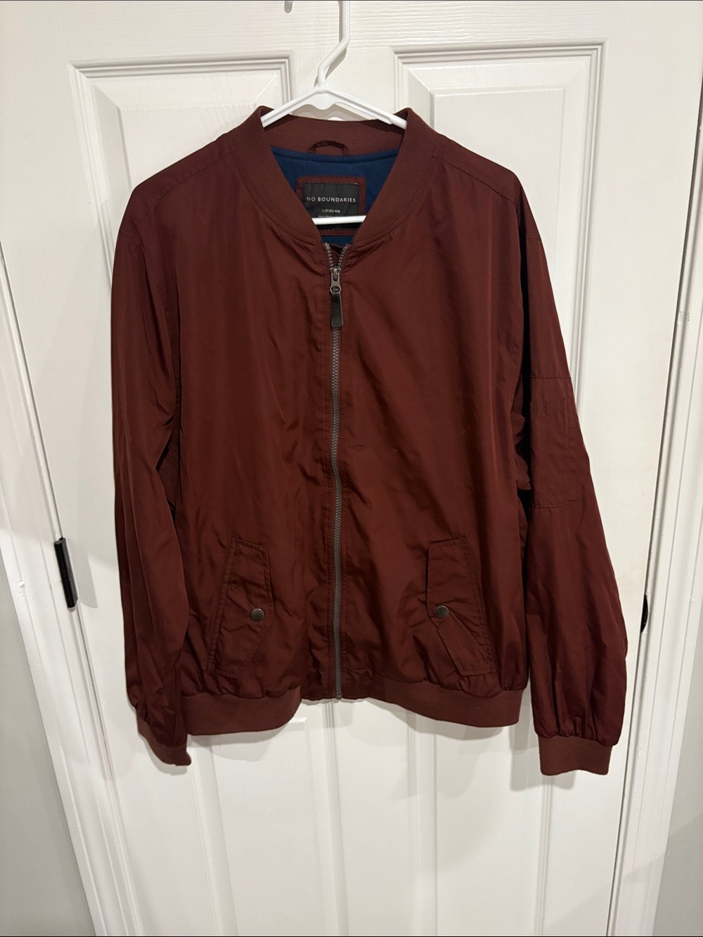 Men’s Burgundy Maroon bomber jacket